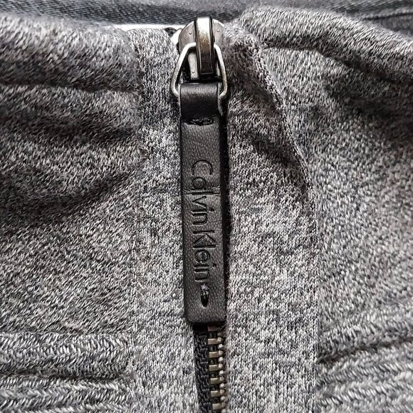 Calvin Klein Mens Half-Zip Pullover Sweater Gray XL 100% Cotton Made In Vietnam - Picture 6 of 6